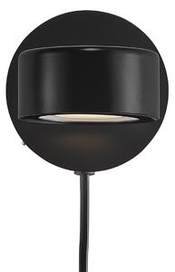 NORDLUX Designové nástěnné LED osvětlení CLYDE, 5W, teplá bílá, černé 2010821003