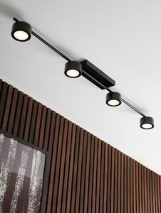 NORDLUX Designové stropní LED osvětlení CLYDE, 4x5W, teplá bílá, černé 2213530103