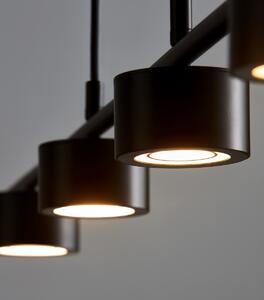 NORDLUX Designové závěsné LED světlo nad jídelní stůl CLYDE, 4x5W, teplá bílá, černé 2010813003