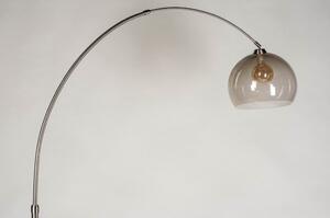 Stojací designová oblouková lampa Adamo Champagne (LMD)
