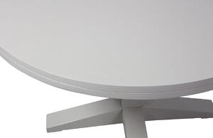 Hoorns Šedo bílý mangový jídelní stůl Daket 120 cm