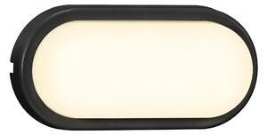NORDLUX LED nástěnné ovětlo do garáže CUBA, 6,5W, teplá bílá, oválné, černé 2019181003