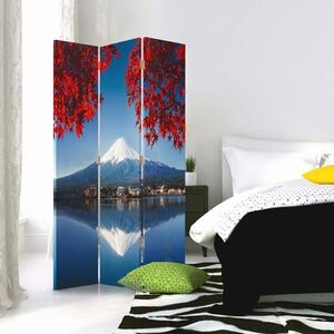 Paraván Fuji a červené listy Rozměry: 110 x 170 cm, Provedení: Klasický paraván