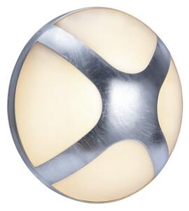 NORDLUX Venkovní nástěnné osvětlení CROSS, 1xE14, 15W, stříbrné, 20cm 2118121031