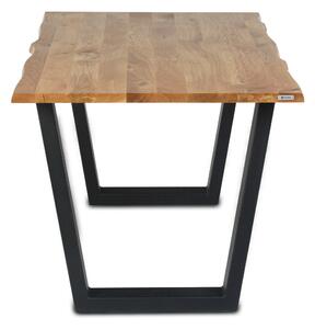 Wooded Jídelní stůl Austin z masivu DUB 190x90x76cm Hrana stolu: Rovná