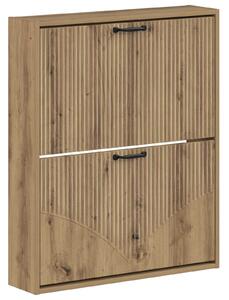 Nástěnná skříň na boty HOORN 71 x 17 x 86 cm Kompozitní dřevo