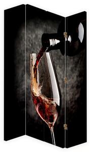 Paraván Vůně červeného vína Velikost: 145 x 170 cm, Provedení: Otočný paraván 360°