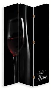 Paraván Hluboká chuť vína Rozměry: 110 x 170 cm, Provedení: Otočný paraván 360°
