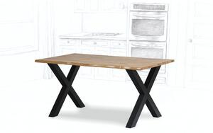 Wooded Jídelní stůl Kingston z masivu DUB 160x90x76cm Hrana stolu: Rovná