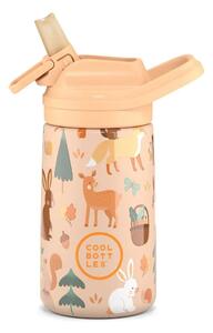 Dětská nerezová termoláhev COOL BOTTLES Kiddie Woodland Buddies, 350 ml