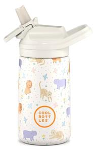 Dětská nerezová termoláhev COOL BOTTLES Kiddie Roar Time, 350 ml