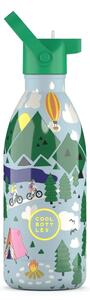 Dětská nerezová termoláhev COOL BOTTLES Kids Outdoor Adventure třívrstvá, 500 ml