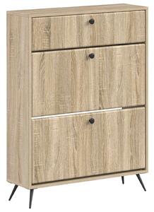Skříň na obuv BREDA 78 x 24 x 103 cm Kompozitní dřevo