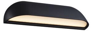 NORDLUX Venkovní nástěnné LED svítidlo FRONT, 8W, teplá bílá, černé, 26cm 84081003