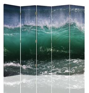 Paraván Síla mořské vlny Velikost: 180 x 170 cm, Provedení: Klasický paraván