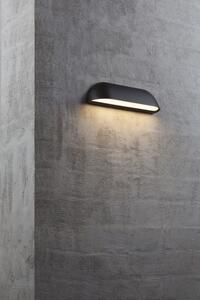 NORDLUX Venkovní nástěnné LED svítidlo FRONT, 8W, teplá bílá, černé, 26cm 84081003