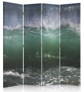 Paraván Síla mořské vlny Velikost: 145 x 170 cm, Provedení: Klasický paraván