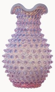 Ručně foukaná váza Hobnail