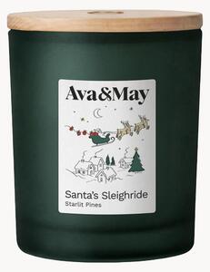 Vonná svíčka Santa's Sleighride (čajové lístky, tonka a santalové dřevo)