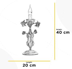 ONLI - Stolní lampa CAROLINA 1xE14/6W/230V 40 cm bronzová