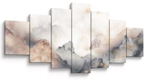 Obraz - Abstrakce hor s texturou mramoru (210x100 cm)