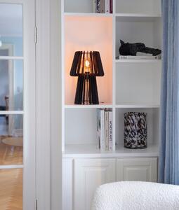 NORDLUX Designová stolní dřevěná lampa GROA, 1xE27, 40W, černá 2213155003