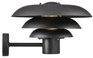 NORDLUX Venkovní nástěnná kovová lampa KURNOS, 1xE27, 25W, černá 2118071003