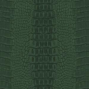 Vliesová tapeta na zeď zelená, imitace krokodýlí kůže 347776, Luxury Skins, Origin