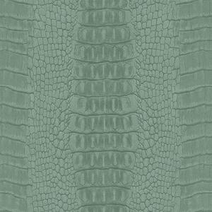 Vliesová tapeta na zeď zelená, imitace krokodýlí kůže 347772, Luxury Skins, Origin