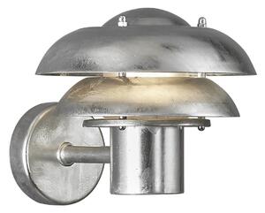 NORDLUX Venkovní nástěnná kovová lampa KURNOS, 1xE14, 25W, stříbrná 2118061031