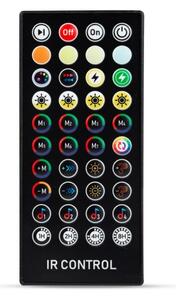 LED Stmívatelný solární řetěz 25xLED/1,5W/3,7/5V 2200 mAh 15 m IP65 černá + DO
