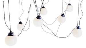 Nordic Design Opálově bílé skleněné závěsné světlo Dion Multi VII