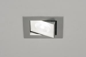 Zápustné koupelnové bodové šedé designové LED svítidlo Ariva Grey (LMD)