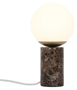 NORDLUX Designová mramorová stolní lampa LILLY, 1xE14, 25W, hnědá 2213575018