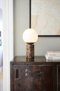 NORDLUX Designová mramorová stolní lampa LILLY, 1xE14, 25W, hnědá 2213575018