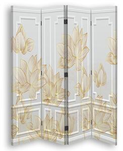 Paraván Květinový design Rozměry: 145 x 170 cm, Provedení: Klasický paraván