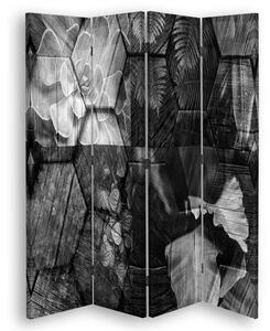 Paraván Tajemství šedi Velikost: 145 x 170 cm, Provedení: Klasický paraván
