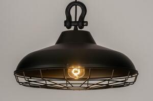 Závěsné industriální svítidlo Vintage Industry Robusto Nero (LMD)
