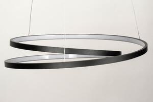 Závěsné designové LED svítidlo Troi Black Asymetrico (LMD)