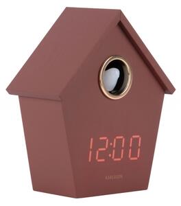 Stolní kukačkový digitální budík 6124RD Karlsson 15cm