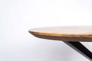 Wooded Jídelní stůl Victoria ROUNDED z masivu DUB