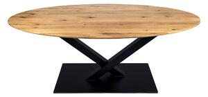 Wooded Jídelní stůl London ROUNDED z masivu DUB 190x90x76cm