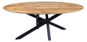 Wooded Jídelní stůl Victoria ROUNDED z masivu DUB 190x90x76cm