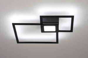 Stropní designové LED svítidlo Dualle Quadra Black (LMD)