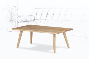 Wooded Konferenční stolek Toronto z masivu DUB 110x65x45cm Hrana stolu: Rovná