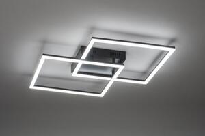Stropní designové LED svítidlo Dualle Quadra Big Black (LMD)