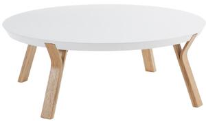 Bílý lakovaný konferenční stolek Kave Home Dilos 90 cm