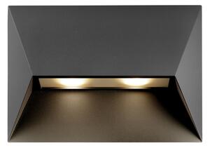 NORDLUX Venkovní nástěnné hliníkové světlo PONTIO, 2xGU10, 25W, černé 2218191003