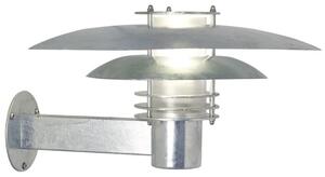 NORDLUX Venkovní nástěnné kovové osvětlení PHOENIX, 1xE27, 16W, stříbrné 24381031