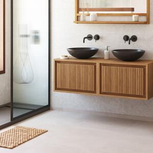 Teaková koupelnová předložka Kave Home Azuray 40 x 60 cm